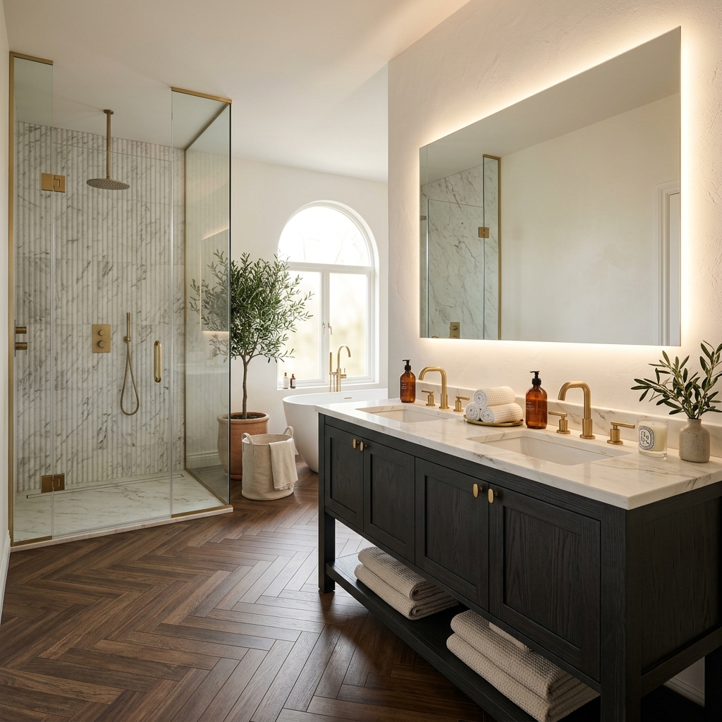 Salle de bain luxueuse sur mesure